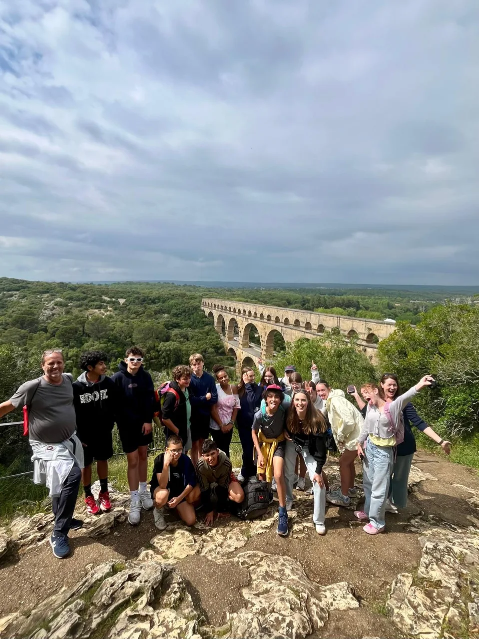Trail near Pont du Gard.