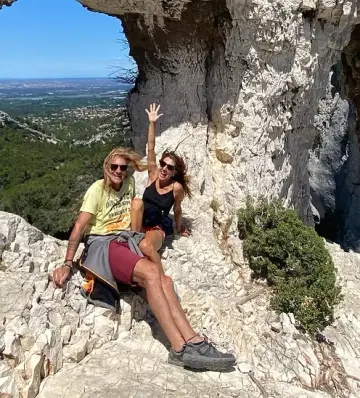 Hikers in Provence